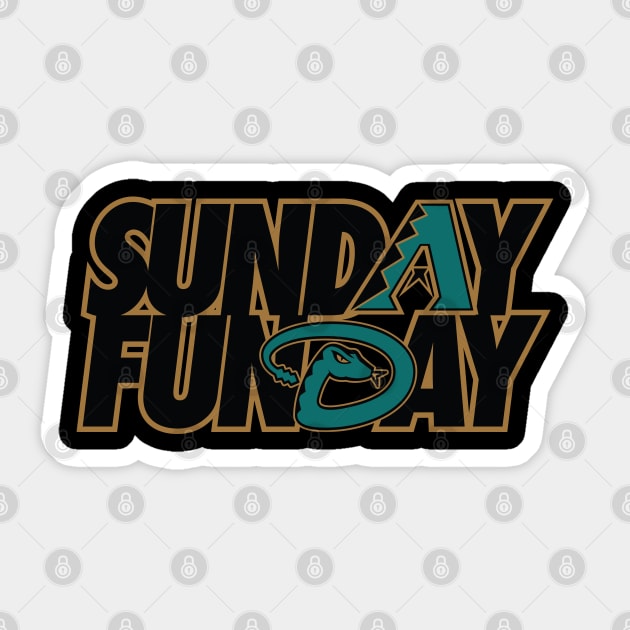 Sunday Funday Dbacks 1 Sticker by LunaGFXD